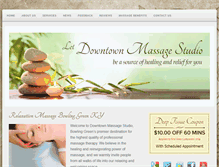 Tablet Screenshot of massagebowlinggreen.com